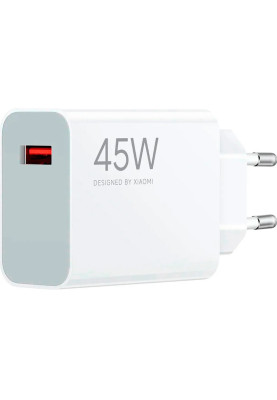 МЗП Xiaomi блочок 45W USB-A Turbo (BHR07SLEU) white UA