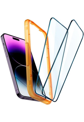 Захисне скло iphone 14 Pro Max Spigen Glas tR Align Master FC (2 Pack) Black