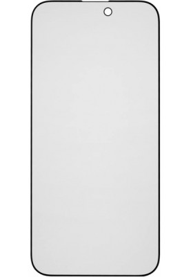 Захисне скло iPhone 15 Pro Max (6.7) black frame 9H Doberman