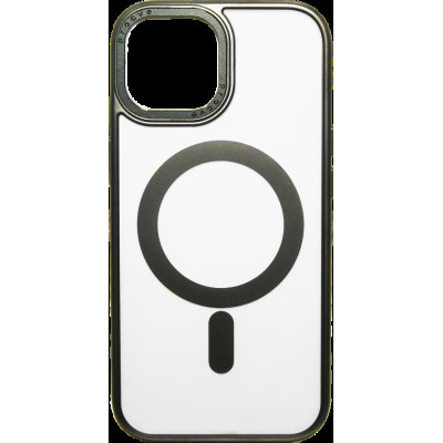 Накладка iPhone 15 black Blur Case with Magnetic Ring Proove