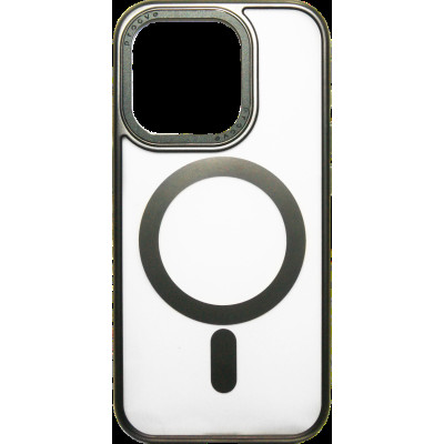 Накладка iPhone 15 Pro black Blur Case with Magnetic Ring Proove