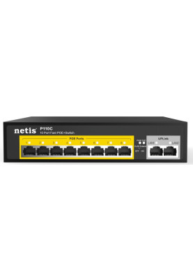 Комутатор(Switch) NETIS P110C 10xFE (8xPoE) 120Вт некерований UA