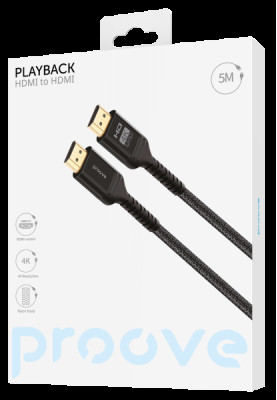 Кабель Proove PlayBack HDMI to HDMI 5m Black (DCP520003601)