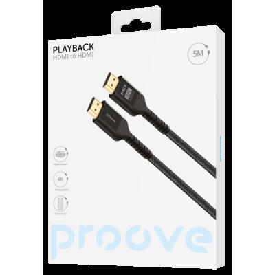 Кабель Proove PlayBack HDMI to HDMI 5m Black (DCP520003601)