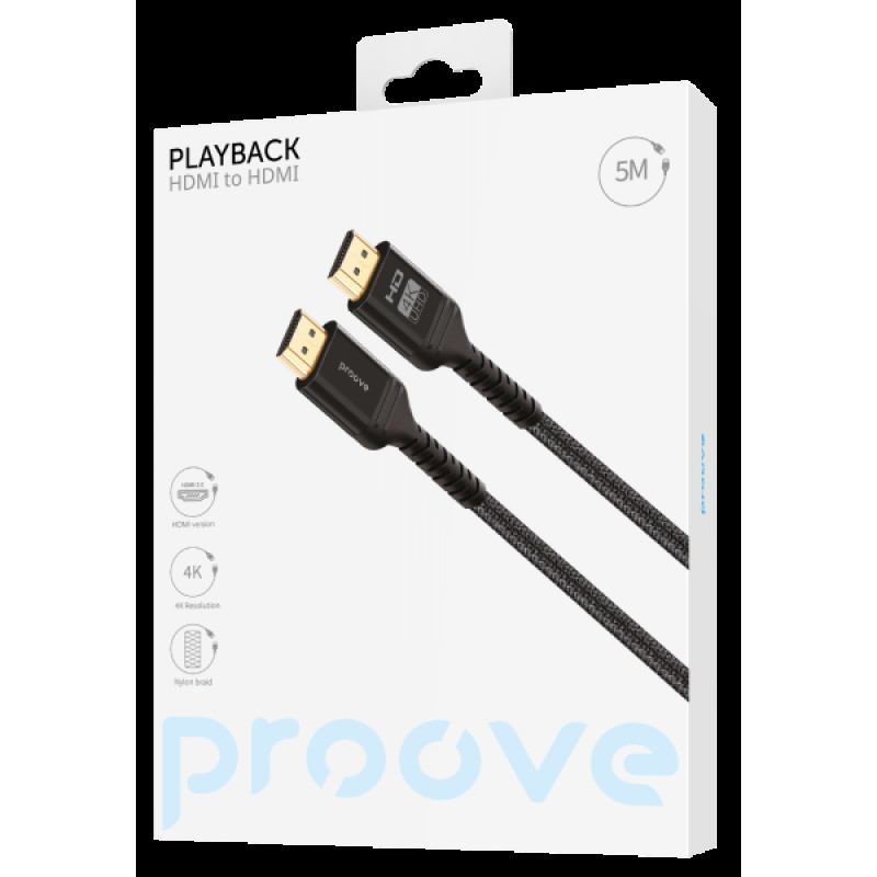 Кабель Proove PlayBack HDMI to HDMI 5m Black (DCP520003601)