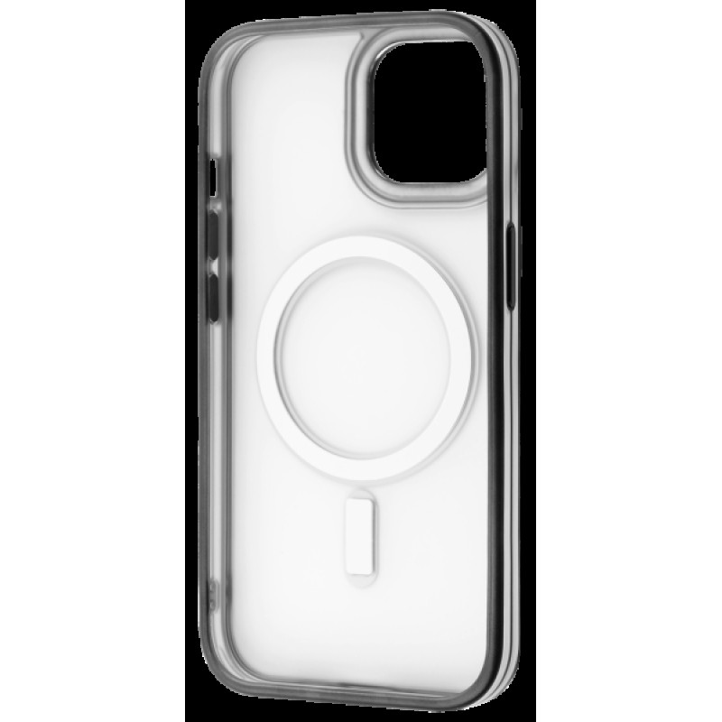 Накладка iPhone 14 black Blur Case with Magnetic Ring Proove
