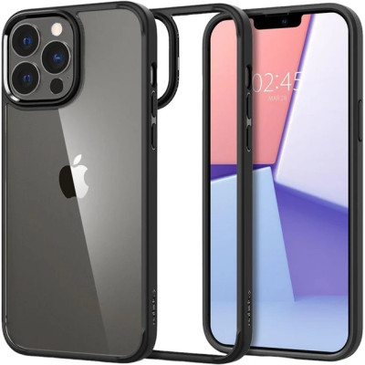 Накладка iPhone 13 Pro Max matte black Crystal Hybrid Spigen