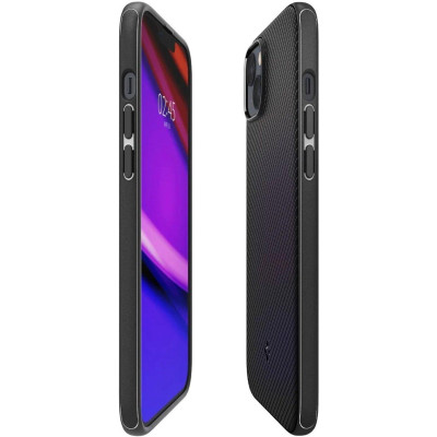 Накладка iPhone 14 matte black Mag Armor Spigen MagFit