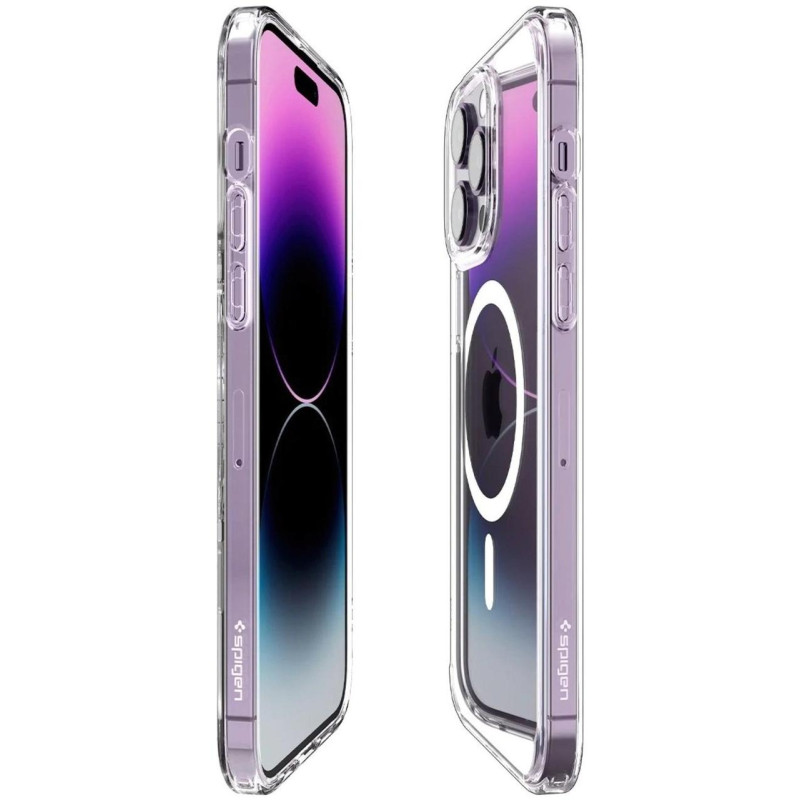 Накладка iPhone 14 Pro Max white Ultra Hybrid Spigen MagFit