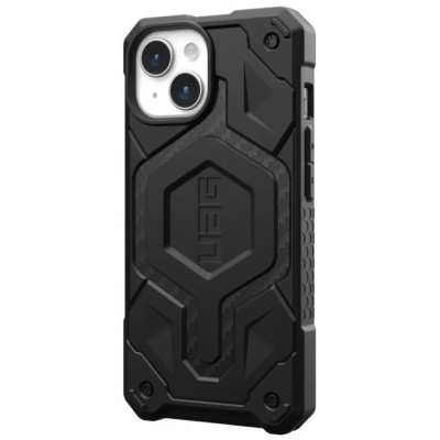 Накладка iPhone 15 black Monarch Pro Carbon Fiber UAG MagSafe