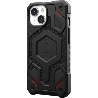 Накладка iPhone 15 black Monarch Pro Kevlar UAG MagSafe
