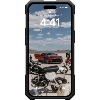 Накладка iPhone 15 black Monarch Pro Kevlar UAG MagSafe