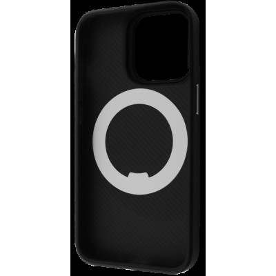 Накладка iPhone 15 Pro black Reinforce Case Magnetic Ring Proove