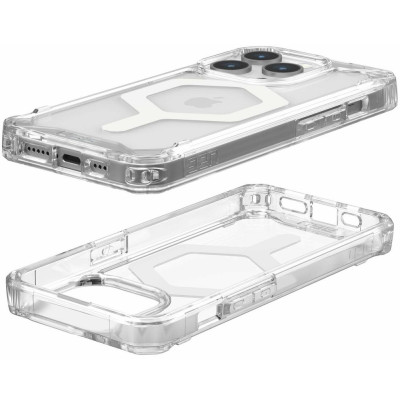 Накладка iPhone 15 Pro ice/white Plyo UAG MagSafe