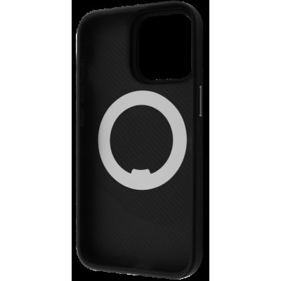 Накладка iPhone 15 Pro Max black Reinforce Case Magnetic Ring Proove