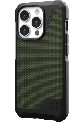 Накладка iPhone 15 Pro olive Metropolis LT Kevlar UAG MagSafe