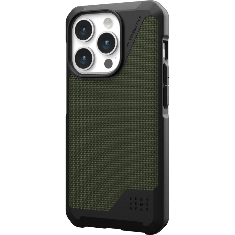 Накладка iPhone 15 Pro olive Metropolis LT Kevlar UAG MagSafe