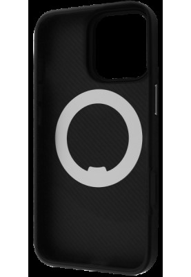 Накладка iPhone 16 Pro Max black Reinforce Case Magnetic Ring Proove