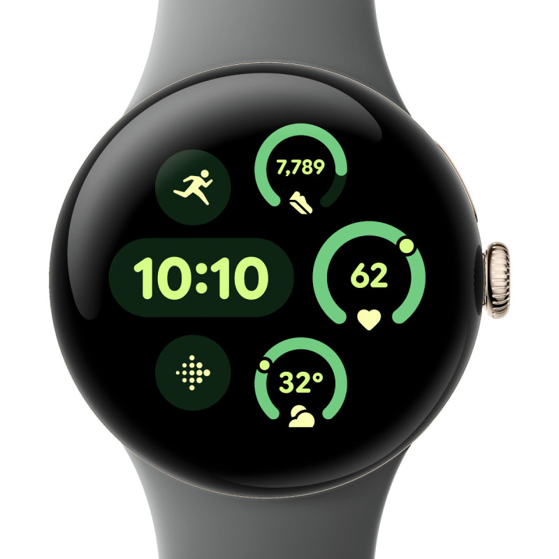 Smart Watch Google Pixel Watch 3 41mm Bluetooth / WiFi Gold Case/Hazel Band Global version