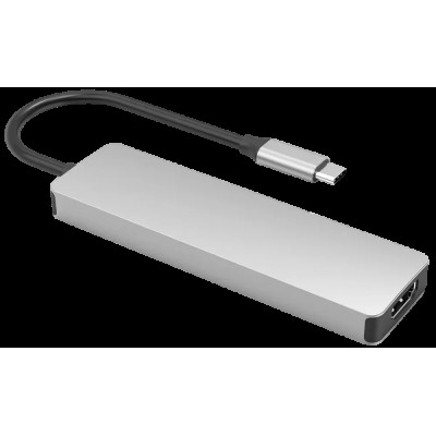 USB HUB Proove Iron Link 5 in 1 (2USB-C+2USB3.0+HDMI) silver (HBIL00010604) UA