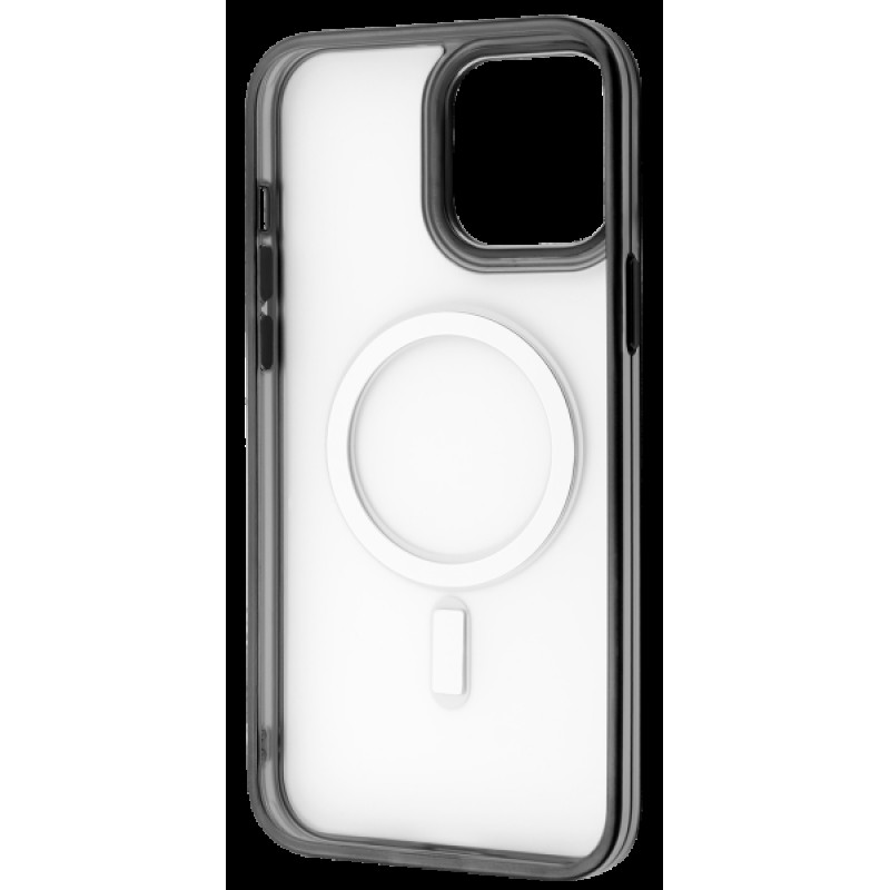 Накладка iPhone 13 Pro Max black Blur Case with Magnetic Ring Proove