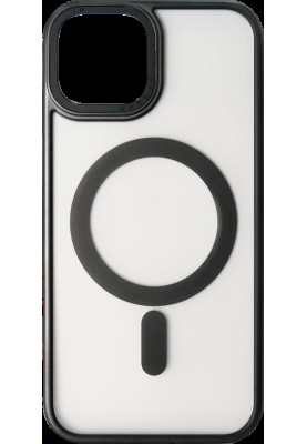 Накладка iPhone 14 black Blur Case with Magnetic Ring Proove