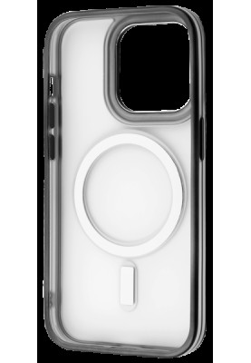 Накладка iPhone 14 Pro black Blur Case with Magnetic Ring Proove