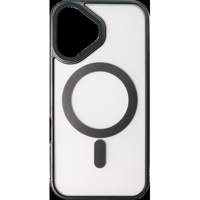 Накладка iPhone 16 black Blur Case with Magnetic Ring Proove