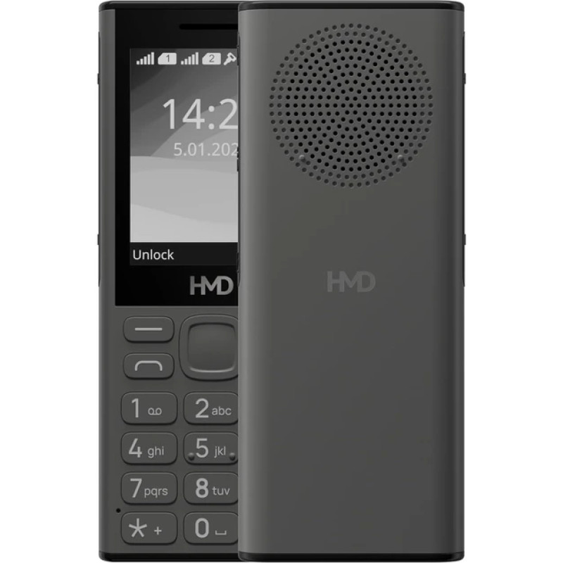 Телефон HMD 130 Music TA-1717 DS Dark Grey UA UCRF