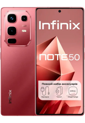 Смартфон Infinix Note 50 (X6858) 8/256Gb NFC Burgundy Red UA UCRF