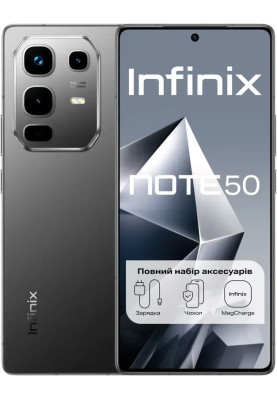 Смартфон Infinix Note 50 (X6858) 8/256Gb NFC Shadow Black UA UCRF