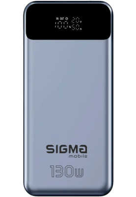 Power Bank Sigma X-power SI30A7QLX 30000mAh PD 130W silver UA
