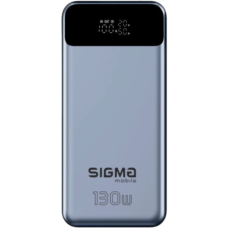Power Bank Sigma X-power SI30A7QLX 30000mAh PD 130W silver UA