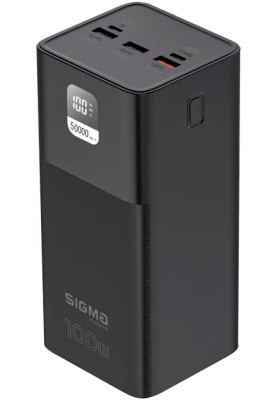 Power Bank Sigma X-power SI50A6QLX 50000mAh PD 100W black UA
