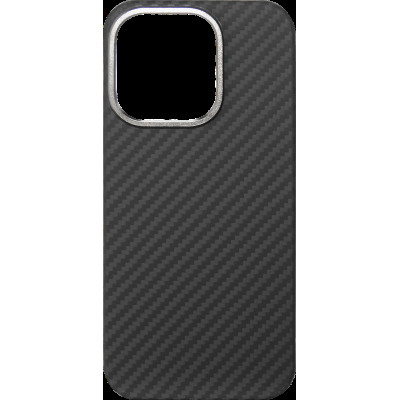 Накладка iPhone 14 Pro black Carbon Slim with Magnetic Ring Proove