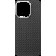 Накладка iPhone 14 Pro black Carbon Slim with Magnetic Ring Proove