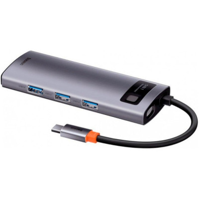 USB HUB Baseus Metal Gleam Series 5in1 Multifunctional USB-C to 3USB 3.0 (WKWG020013) gray USB HUB Baseus Metal Gleam Series 5in1 Multifunctional USB-C to 3USB 3.0 (WKWG020013) gray