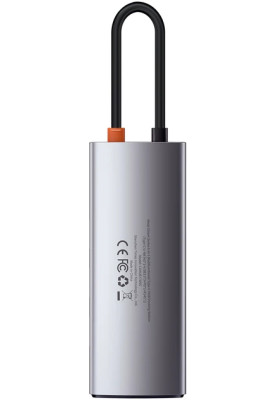 USB HUB Baseus Metal Gleam Series 5in1 USB-C to 3USB 3.0 (CAHUB-CX0G) gray