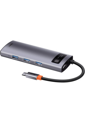 USB HUB Baseus Metal Gleam Series 5in1 USB-C to 3USB 3.0 (CAHUB-CX0G) gray