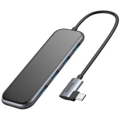 USB HUB Baseus Superlative Multifunctional 4in1 USB-C to 4USB 3.0 (CAHUB-EZ0G) gray