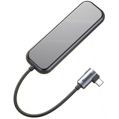 USB HUB Baseus Superlative Multifunctional 4in1 USB-C to 4USB 3.0 (CAHUB-EZ0G) gray