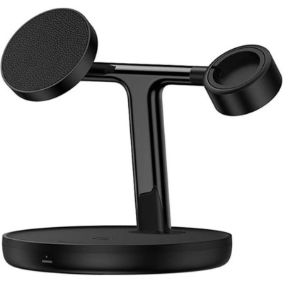 БЗП Baseus Swan 3in1 Magnetic Wireless Charger 20W (WXTE000101) black