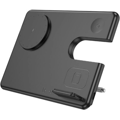 БЗП Hoco CQ1 3in1 15W Magnetic Wireless Charger black