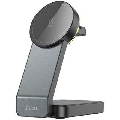 БЗП Hoco CQ3 3in1 15W Folding Magnetic Wireless Charger black