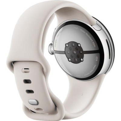 Smart Watch Google Pixel Watch 3 41mm Bluetooth / WiFi Polished Silver/Porcelain Band Global