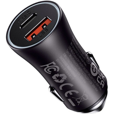 АЗП блочок Baseus Golden Contactor Max USB 60W Black (CGJM000113)