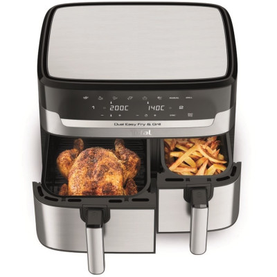 Мультипіч (аерофритюрниця) Tefal Dual Easy Fry&Grill Air Fryer EY905D10 UA