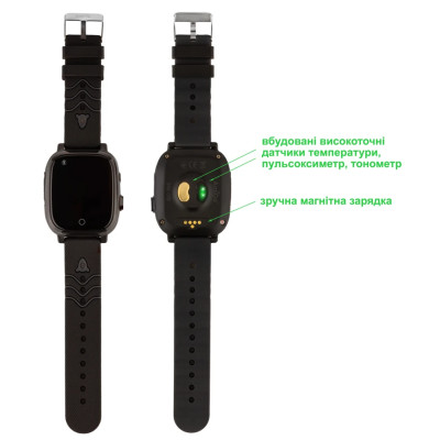 Smart Watch AmiGo GO005 4G WIFI Thermometer Black