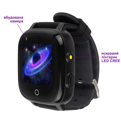 Smart Watch AmiGo GO005 4G WIFI Thermometer Black