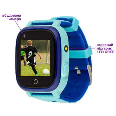 Smart Watch AmiGo GO005 4G WIFI Thermometer Blue